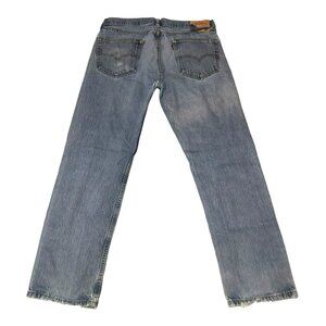 LEVI'S 505 JEANS SZ 36 X 32 BLUE CLASSIC STRAIGHT LEG ZIPPER FLY LEVI'S MENS